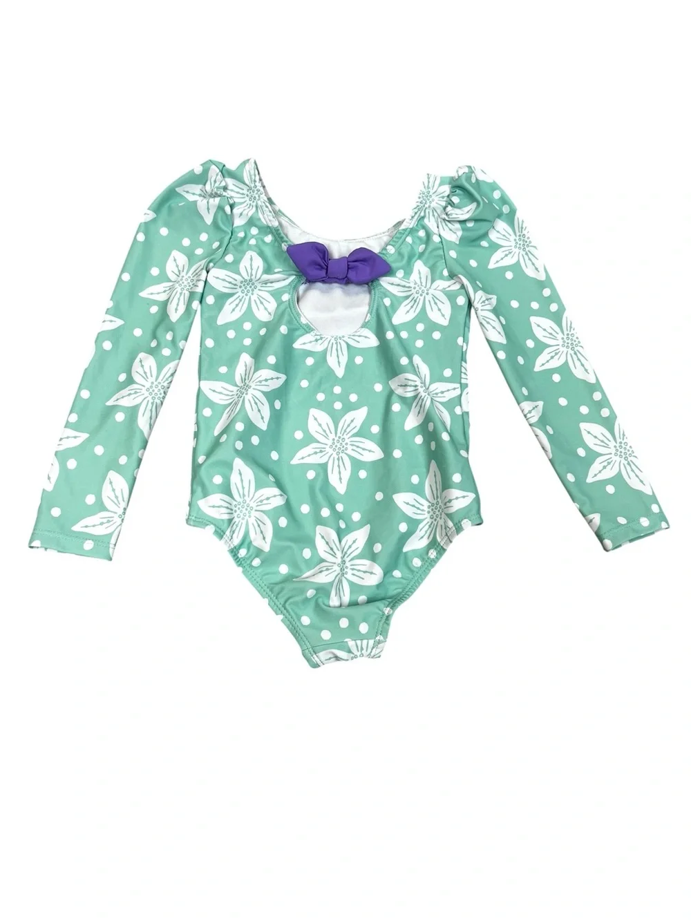 Disney Little Mermaid Long Sleeve Swimsuit Toddler Girls' Swimwear Size 3T Beach
